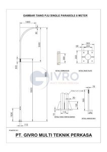 Tiang PJU Perumahan Ekonomis